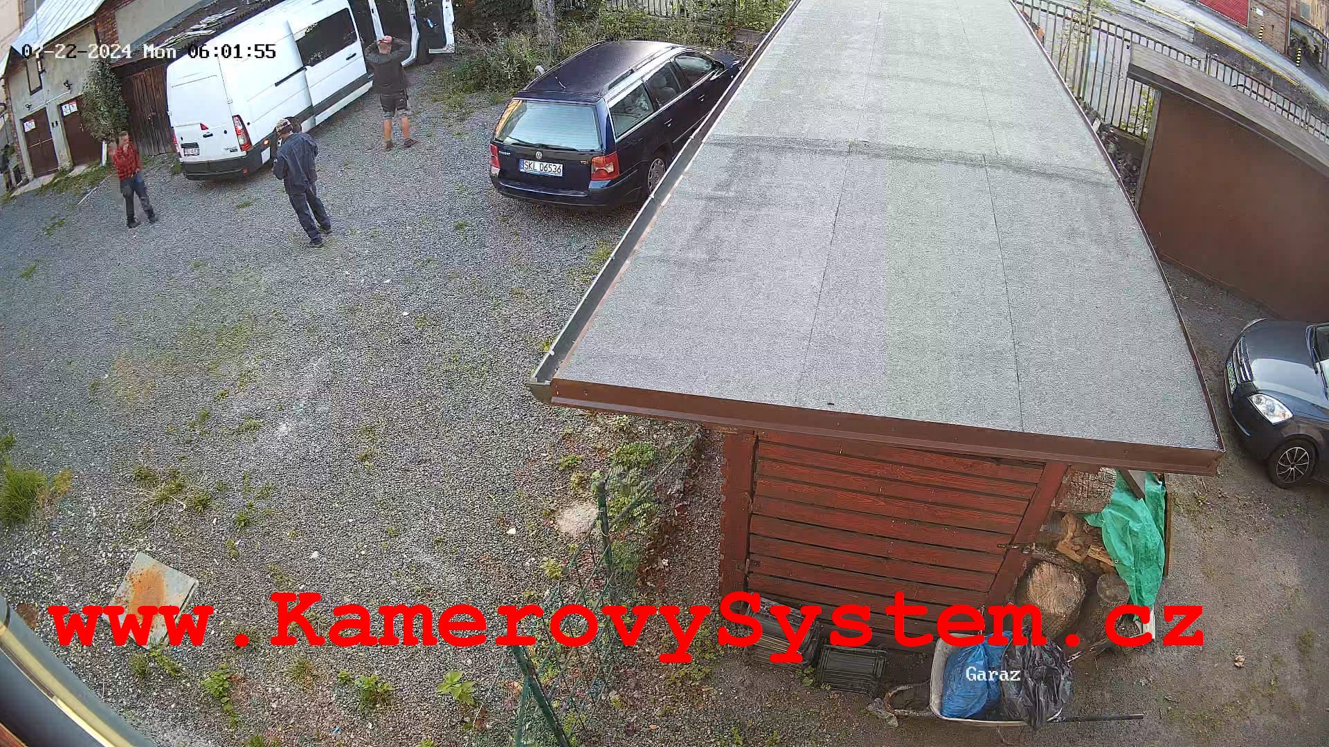 IP kamerový systém - ukázka